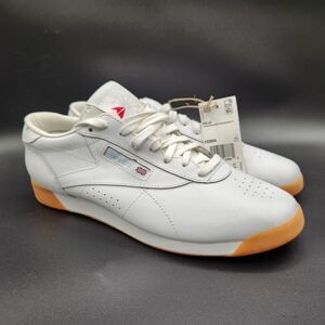 1990s Reebok Classic Freestyle Low FZ2034 Training Sneakers White/Gum Sz 10 NWT